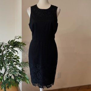 Ann Taylor Navy Lace Dress, size 6P
